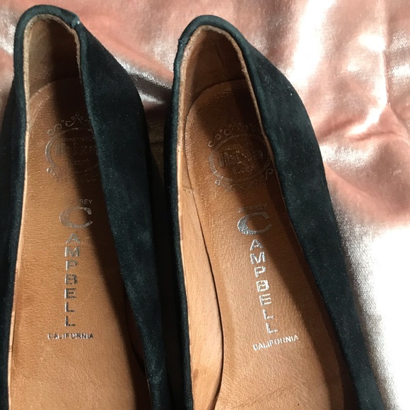 Jeffrey Campbell Suede Flats Rabbit Fur Pom 9 - Picture 6 of 7